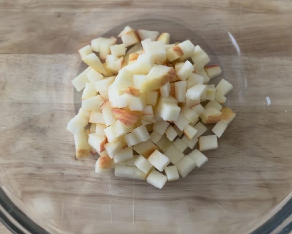 diced apples