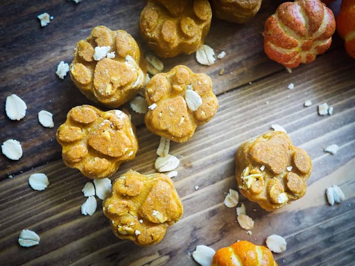 Peanut butter and Pumpkin Dog treats