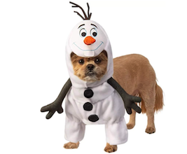 Olaf frozen dog halloween costume