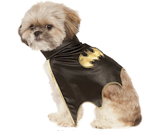 Shih Tzu in batman cape dog halloween costume
