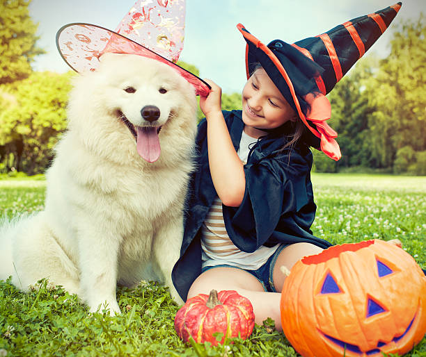 Halloween dog family costume