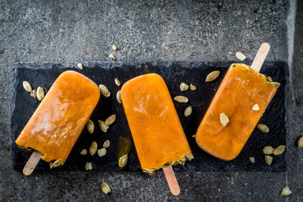 Pumpkin popsicle dog friendly treat